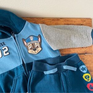 Paw Patrol x Nickelodeon Zip Up Hoodie & Sweatpants Bundle